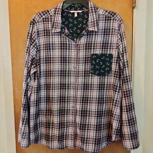 Victoria's Secret Pajama Set Plaids & Bows Sz. XL - Picture 4 of 16